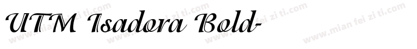UTM Isadora Bold字体转换